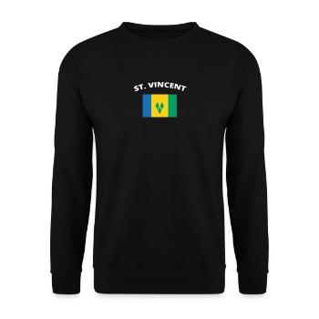 J'adore la maison racines d'amour de la maison ST VINCENT - Sweat-shirt Unisexe - noir - Devant - Alina (178cm) & Michal (187cm)