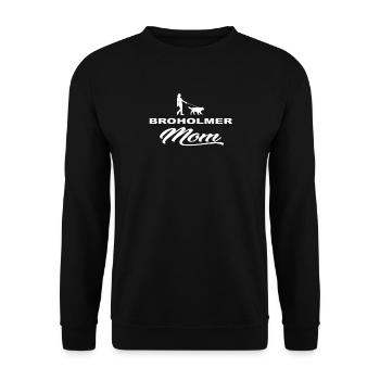 MOM MOTHER DOG DOG WOMAN BROHOLMER - Unisex Sweatshirt - black - Front - Alina (178cm) & Michal (187cm)
