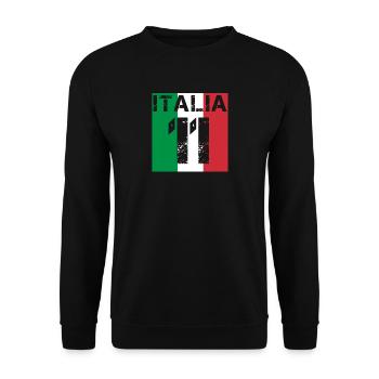 Italie Italia Football wm queen king meister 11 - Sweat-shirt Unisexe - noir - Devant - Alina (178cm) & Michal (187cm)