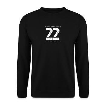 Team Verein Party NAME Crew member jga malle 22 - Unisex Sweatshirt - black - Front - Alina (178cm) & Michal (187cm)