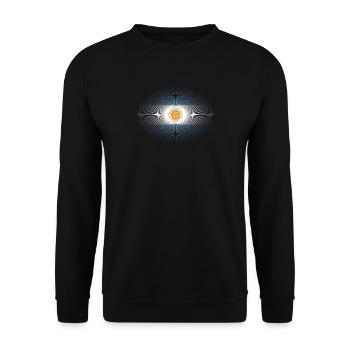 Heimatliebe heimat sonne schein flagge stolz Argen - Unisex Sweatshirt - black - Front - Alina (178cm) & Michal (187cm)