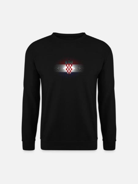 Heimatliebe heimat sonne schein flagge stolz Kroat - Unisex Pullover - Schwarz