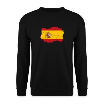 Roots Roots Flag Homeland Country Spain png - Unisex Sweatshirt - black - Front - Alina (178cm) & Michal (187cm)