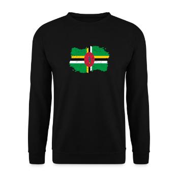 Roots roots flag homeland country Dominica png - Unisex Sweatshirt - black - Front - Alina (178cm) & Michal (187cm)