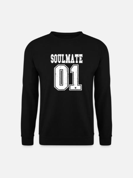 Soulmate Soulsister Soulbrother BFF Paar Freund - Unisex Pullover - Schwarz