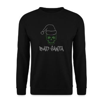 Bad Santa - Unisex Sweatshirt - black - Front - Alina (178cm) & Michal (187cm)