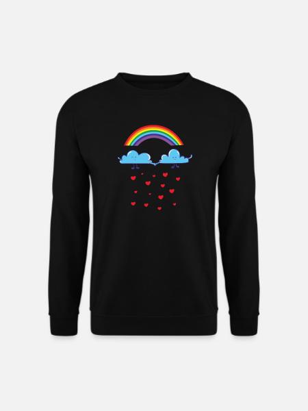 Verliebt sein - Homosexualität - Friede - Unisex Pullover - Schwarz