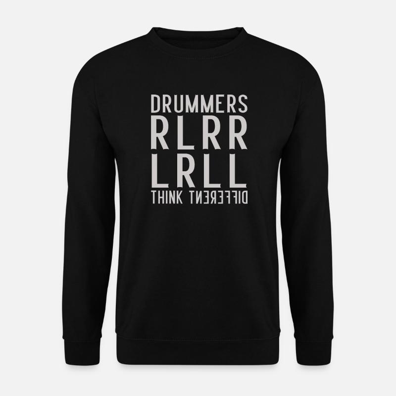 Drummers think different - Paradiddle - Unisex Sweatshirt - black