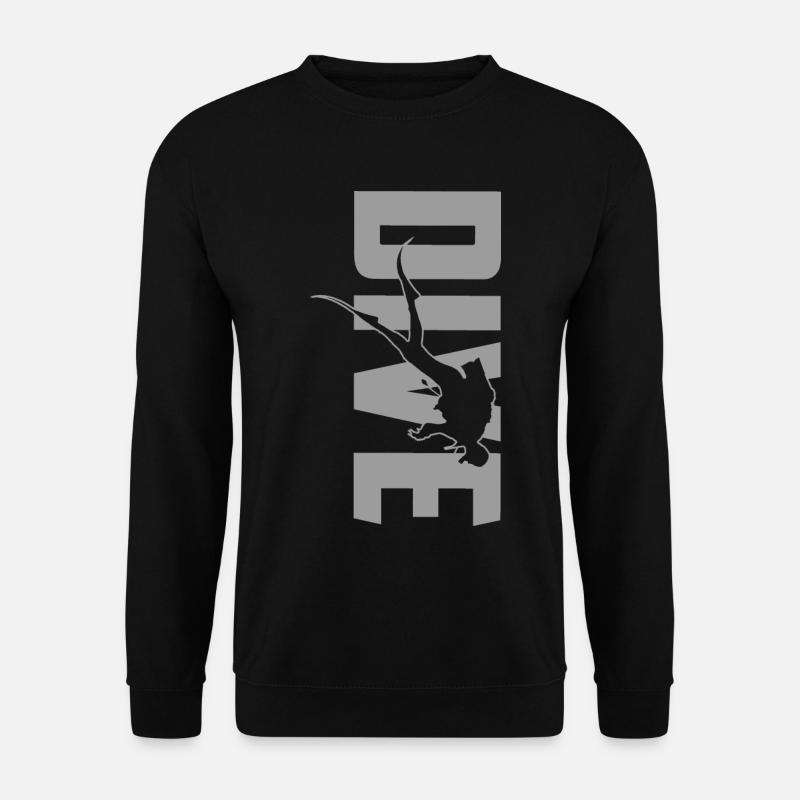 Dive - Scuba Taucher unter Wasser Geschenk - Unisex Pullover - Schwarz
