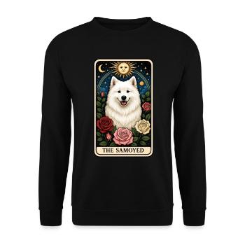 Samojede - Unisex Pullover - Schwarz - Vorne - Alina (178cm) & Michal (187cm)
