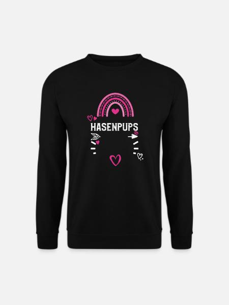 Hasenpups - Valentine's Day - Unisex Pullover - Schwarz
