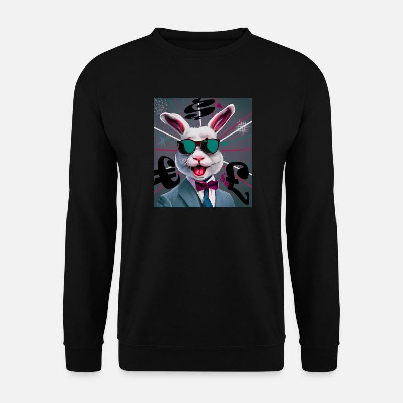 Kaninchen-Geschäft - Unisex Pullover - Schwarz