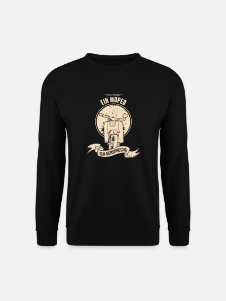 Schwalbe Simson Suhl - Nur noch ein Moped - Unisex Pullover - Schwarz