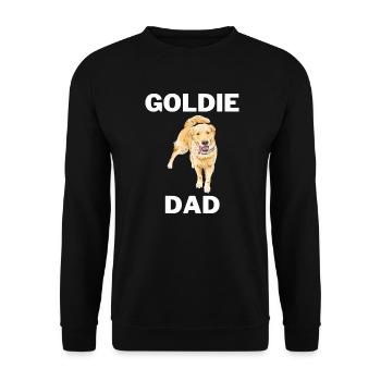 Chiens Papa Fête des Pères Cadeau Golden Retriver - Sweat-shirt Unisexe - noir - Devant - Alina (178cm) & Michal (187cm)