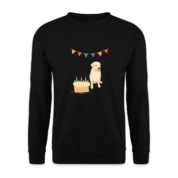 Fête d’anniversaire Chiens Fête Cadeau Labrador - Sweat-shirt Unisexe - noir - Devant - Alina (178cm) & Michal (187cm)
