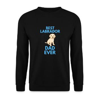 Meilleur Labrador Papa Cadeau fête des pères Labrador - Sweat-shirt Unisexe - noir - Devant - Alina (178cm) & Michal (187cm)
