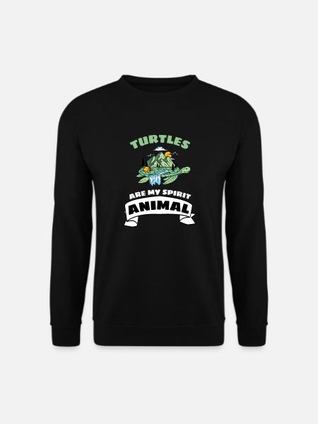 Schildkröten sind mein spirituelles Tier - Unisex Pullover - Schwarz