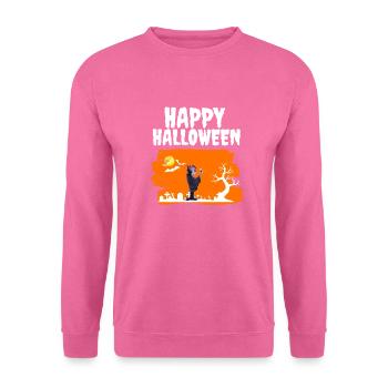 Creepy Vampire Costume Party Joyeux Halloween - Sweat-shirt Unisexe - rose - Devant