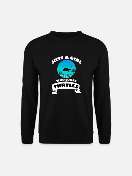 Retro Turtle Girls - Unisex Sweatshirt - black