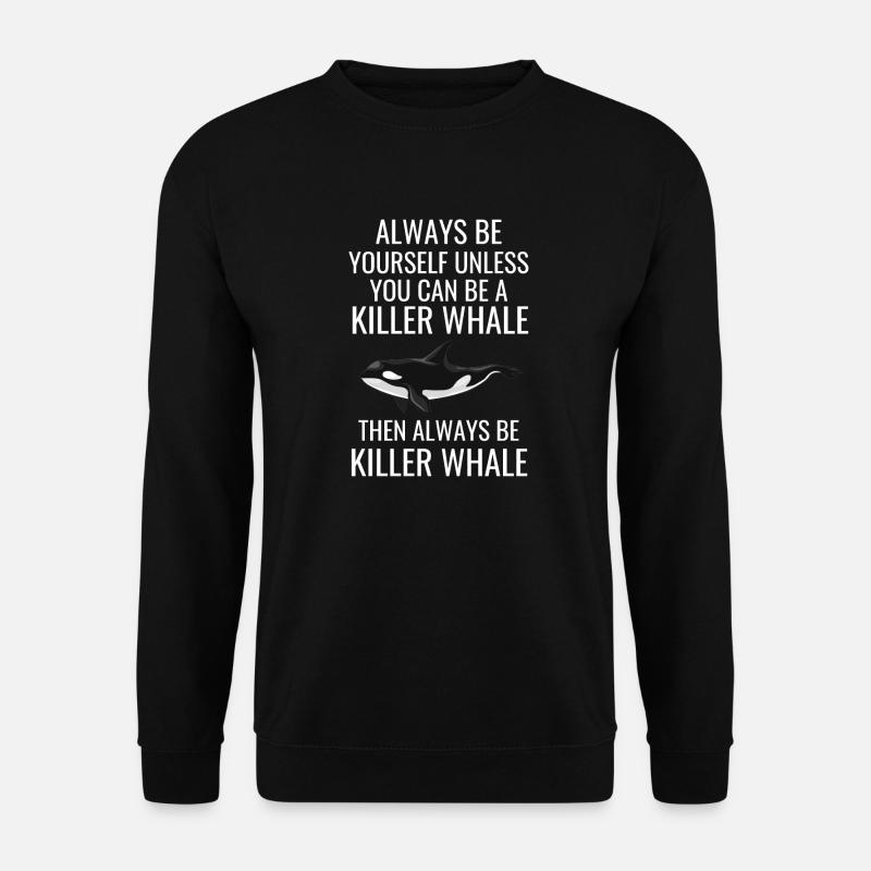 Schwertwal Ozean Tier Orca Geschenk Killerwal - Unisex Pullover - Schwarz
