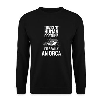 Épaulard Océan Orque Costume Cadeau Épaulard - Sweat-shirt Unisexe - noir - Devant - Alina (178cm) & Michal (187cm)