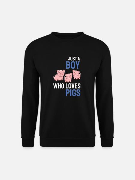 Maatilan eläinten ystävät poika lahjasika - Unisex svetaripaita - musta