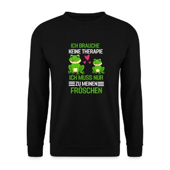 Ozean Tierliebhaber Meerestier Geschenk Wal - Unisex Pullover - Schwarz - Vorne - Alina (178cm) & Michal (187cm)