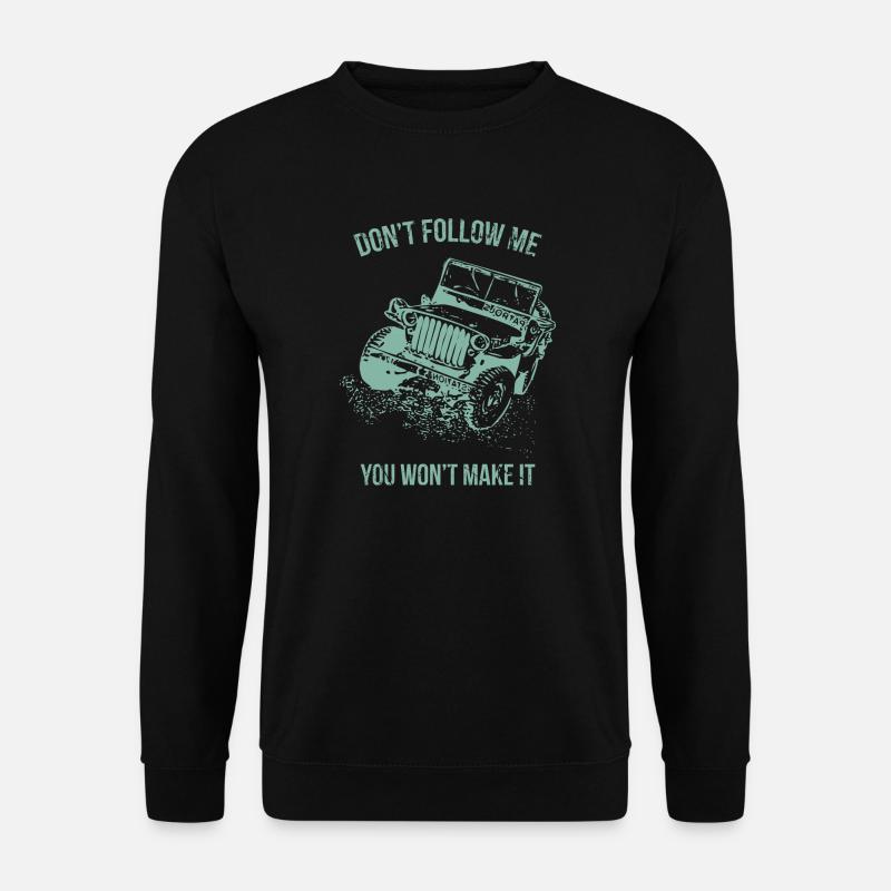Follow Me Jeep Car - Unisex Pullover - Schwarz