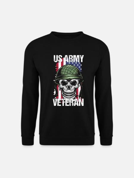 US Army Soldier Flag Gift - Unisex Sweatshirt - black