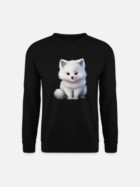 Fjellrev skog dyr naturrev - Genser unisex - svart