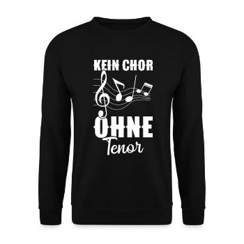 Dirigent Tenor Singen Chorsänger Musik Chorleiter - Unisex Pullover - Schwarz - Vorne - Alina (178cm) & Michal (187cm)