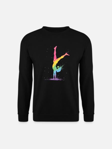 Gymnastik Herzschlag - Turnerin - Unisex Pullover - Schwarz