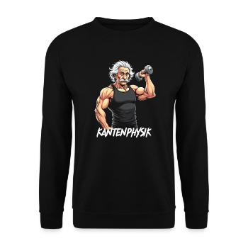 Fitness T-Shirt - Bodybuilding & Training - Unisex Pullover - Schwarz - Vorne - Alina (178cm) & Michal (187cm)