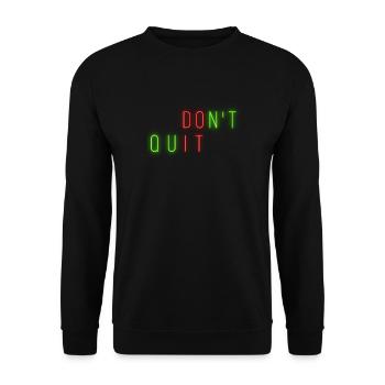Do It Red Green Motivation Sayings Quote Motto - Unisex Sweatshirt - black - Front - Alina (178cm) & Michal (187cm)
