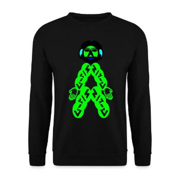 Yahoo - Sweat-shirt Unisexe - noir - Devant - Alina (178cm) & Michal (187cm)