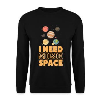 Planète dit - Sweat-shirt Unisexe - noir - Devant - Alina (178cm) & Michal (187cm)