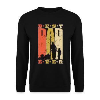 Meilleur papa Ever papa et fils jardinier jardinier - Sweat-shirt Unisexe - noir - Devant - Alina (178cm) & Michal (187cm)