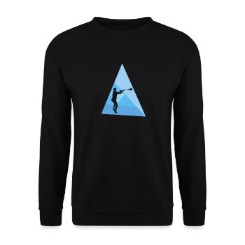 Boîte d’intercrosse Crosse Crosse - Sweat-shirt Unisexe - noir - Devant - Alina (178cm) & Michal (187cm)