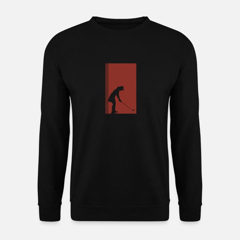 Golf Golfer Chip - Unisex Pullover - Schwarz