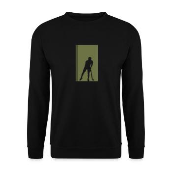Hockey sur gazon Hockey sur gazon Hockey sur balle Hockey sur gazon - Sweat-shirt Unisexe - noir - Devant - Alina (178cm) & Michal (187cm)