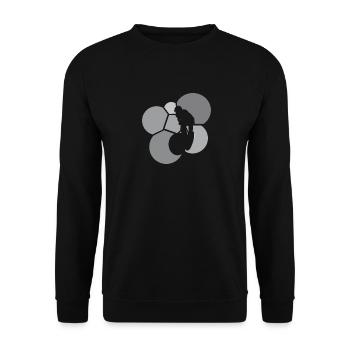 Dirt Downhill Downhiller Mountainbike - Unisex Pullover - Schwarz - Vorne - Alina (178cm) & Michal (187cm)