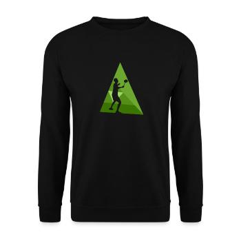 Badminton Drop Smash Clear - Unisex Pullover - Schwarz - Vorne - Alina (178cm) & Michal (187cm)