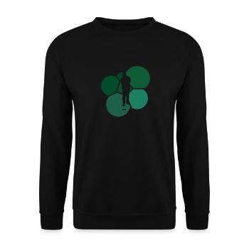 Golf Golfball Putting Golfer - Unisex Pullover - Schwarz - Vorne - Alina (178cm) & Michal (187cm)