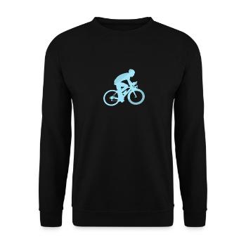 Radfoan Rad Radfahren Cycling - Unisex Sweatshirt - black - Front - Alina (178cm) & Michal (187cm)