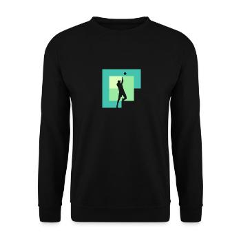 Volley-ball Volleyball Joueurs Volleyball de plage Creuser - Sweat-shirt Unisexe - noir - Devant - Alina (178cm) & Michal (187cm)