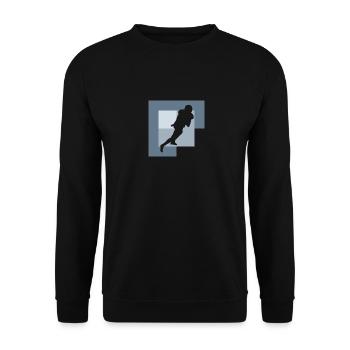 American Football Quarterback Rugby - Unisex Sweatshirt - black - Front - Alina (178cm) & Michal (187cm)
