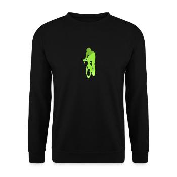 Radfoan Radfahren Radtour - Unisex Pullover - Schwarz - Vorne - Alina (178cm) & Michal (187cm)