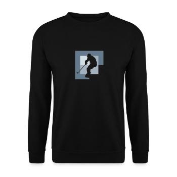 Hockey sur glace Joueurs de hockey sur glace - Sweat-shirt Unisexe - noir - Devant - Alina (178cm) & Michal (187cm)