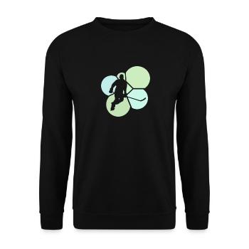 Hockey sur glace Hockey sur glace Rondelle de joueur de hockey sur glace - Sweat-shirt Unisexe - noir - Devant - Alina (178cm) & Michal (187cm)