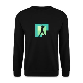 Baseball Baseball Bats Catcher Fielding - Sweat-shirt Unisexe - noir - Devant - Alina (178cm) & Michal (187cm)